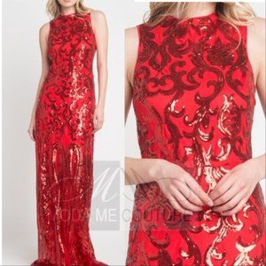 MODA ME COUTURE Dresses - GLAM DOLLZ Red Sequin Maxi Dress MODA ME COUTURE Dresses - GLAM DOLLZ Red Sequin Maxi Dress